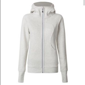 Lululemon scuba hoodie heathered Grey/cream